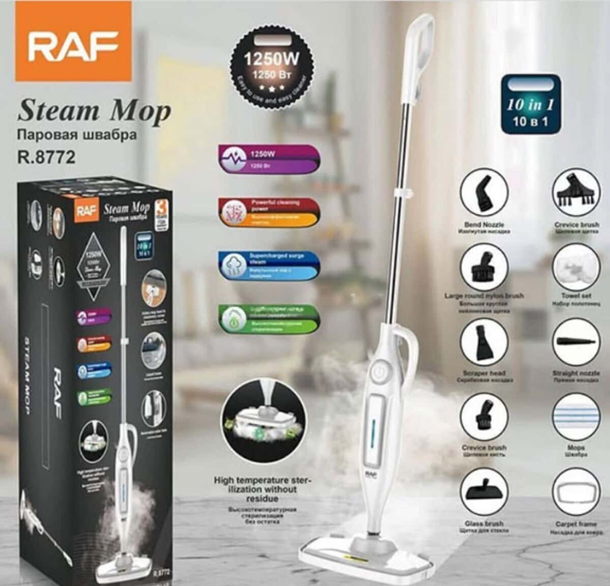 Buxarlı döşəmə təmizləyicisi Raf Steam Mop R.8772 - Tenderyard