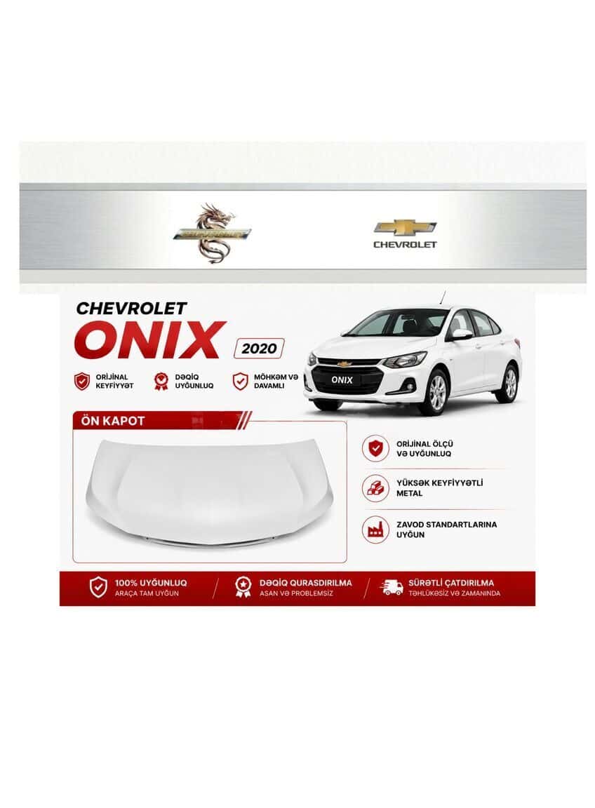 Ön kapot Chevrolet Onix 2020 - Tenderyard