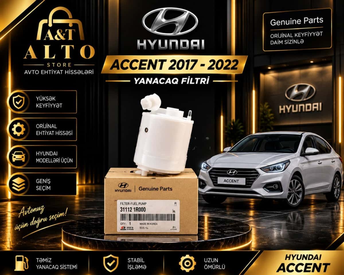 Yanacaq filtri Hyundai Accent 2017-2022 - Tenderyard