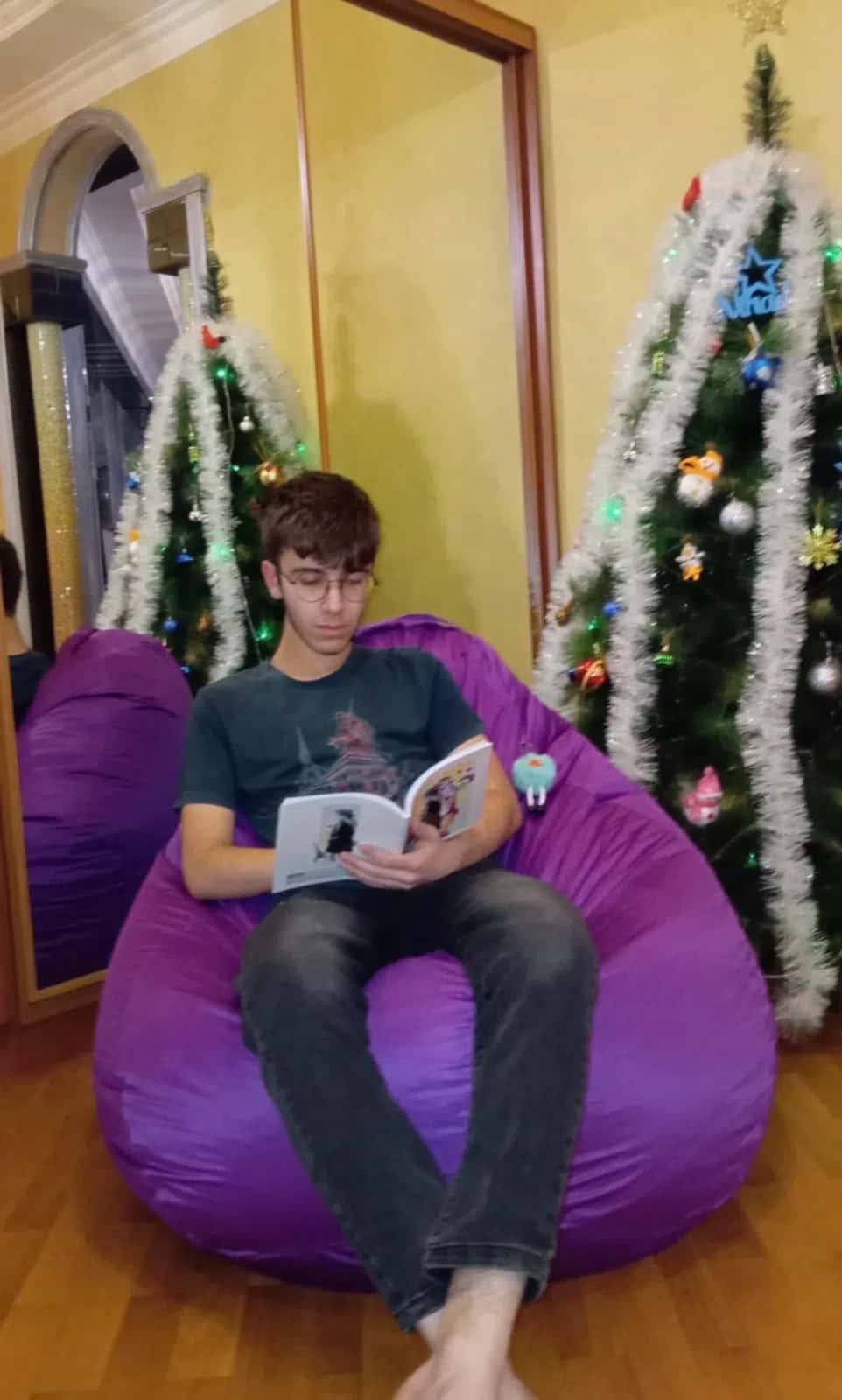 Kreslo tipli puf, Açıq narıncı rəng - Tenderyard
