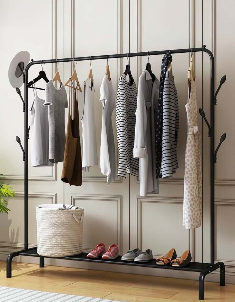 Clothes Rack Black color - Tenderyard
