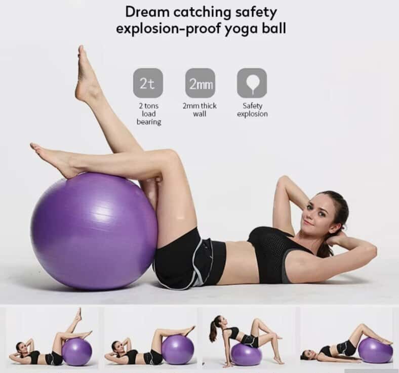 Aerobics and Fitness Ball (65 cm, 75 cm, 85 cm) - Tenderyard