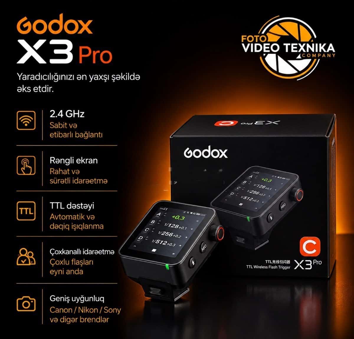 Godox X3 Pro Flash Trigger - Tenderyard