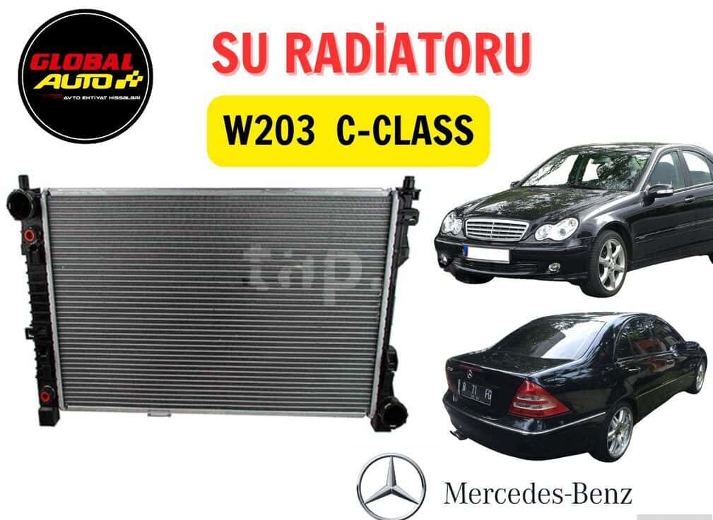 Water radiator for Mercedes C-Class W203 - Tenderyard