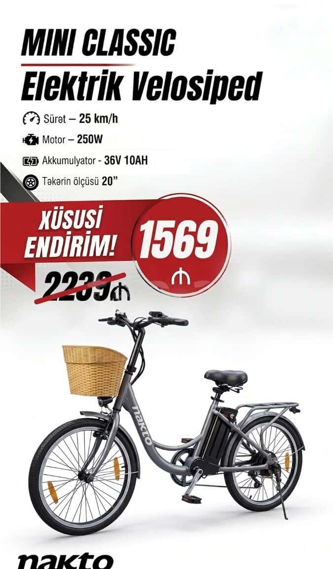 Nakto Mini Classic Electric Bike - Tenderyard