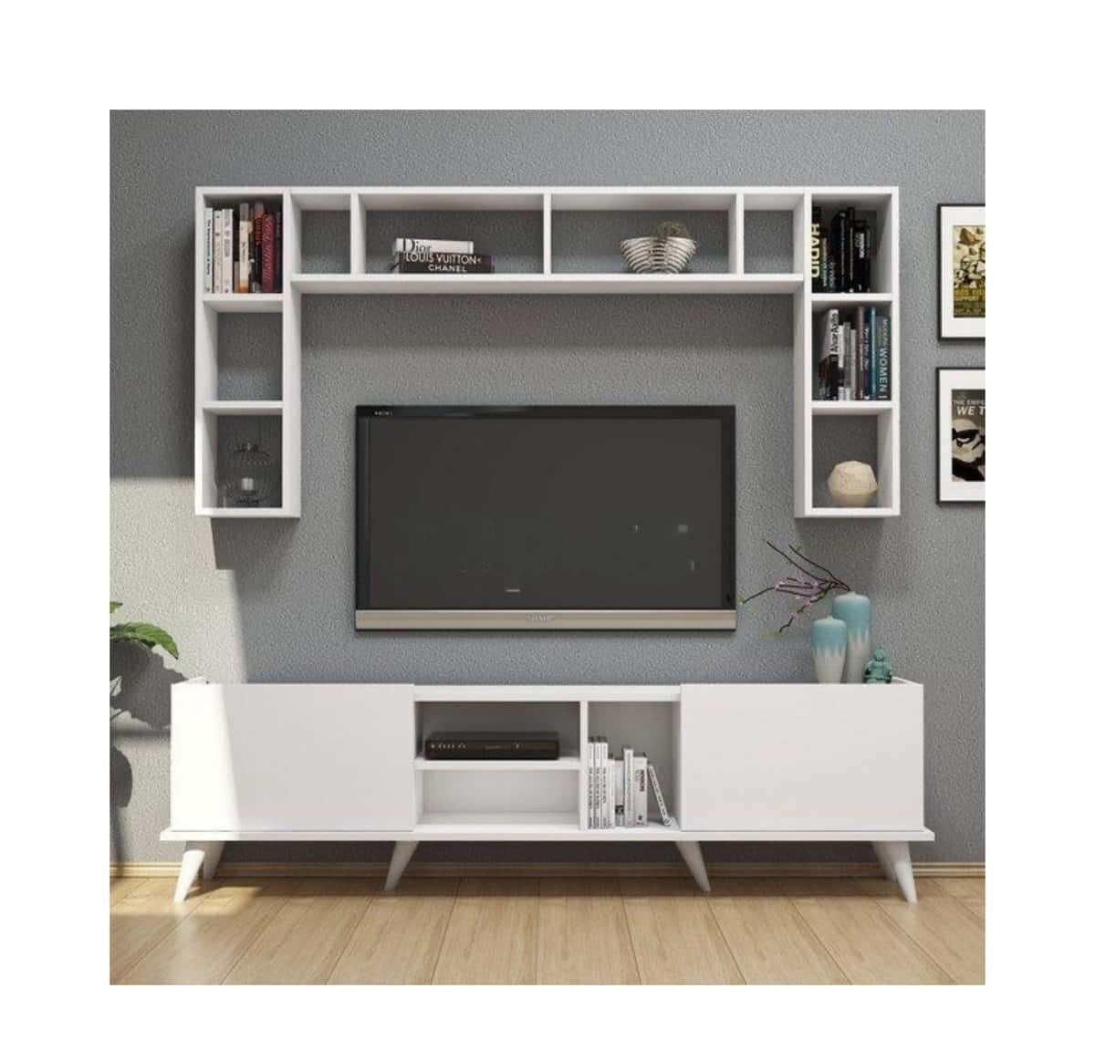 White TV stand - Tenderyard