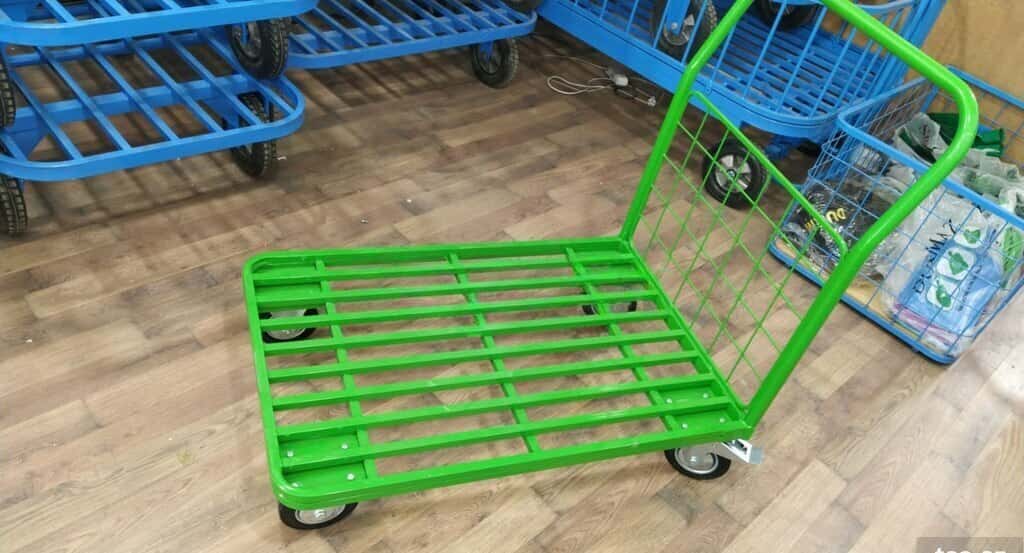 Metal hand truck with wheels - Tenderyard