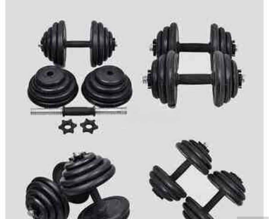 Compressed Rubber Dumbbell Set - Tenderyard