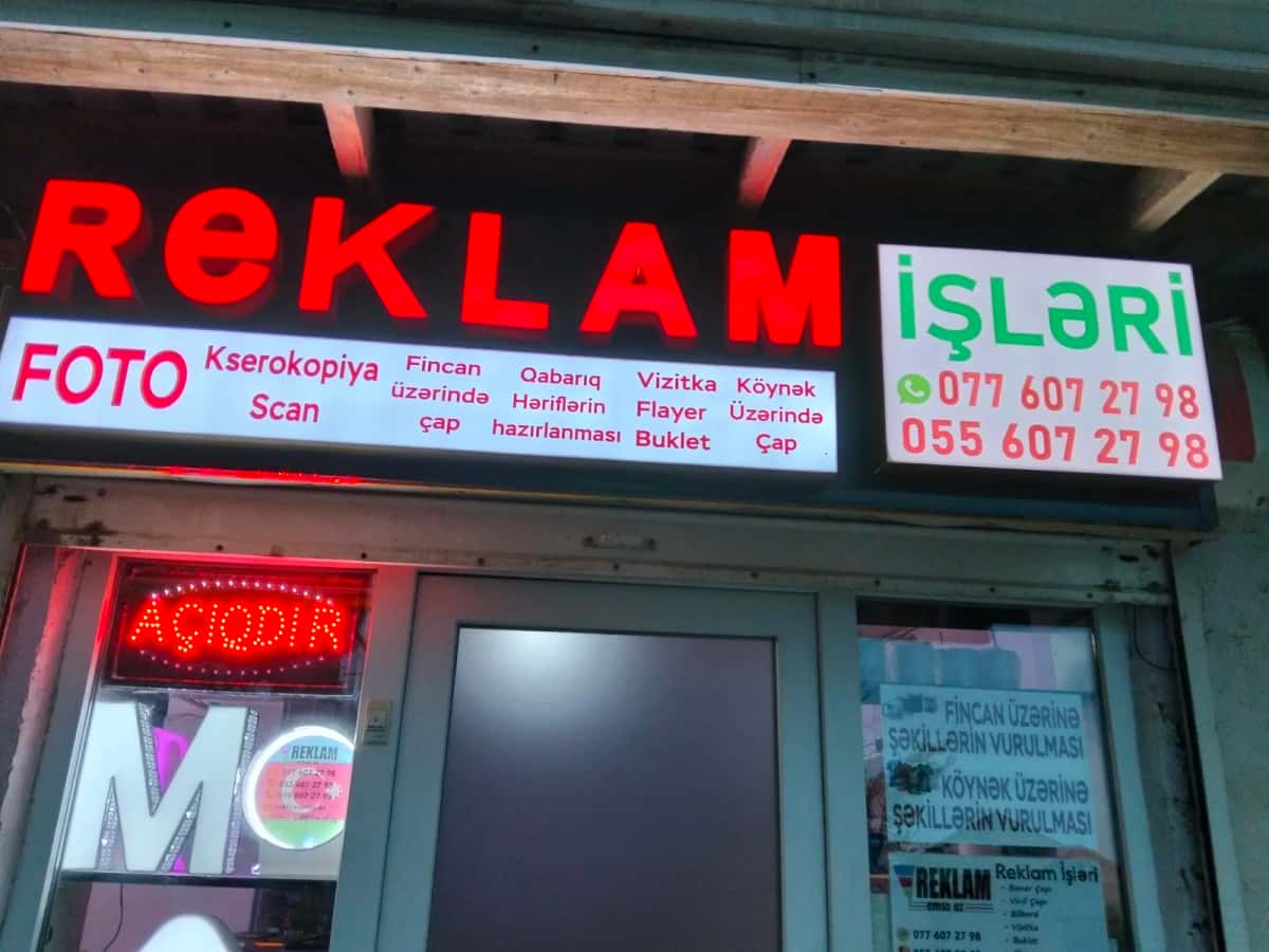 Reklam İşləri və Çap Xidmətləri - Tenderyard
