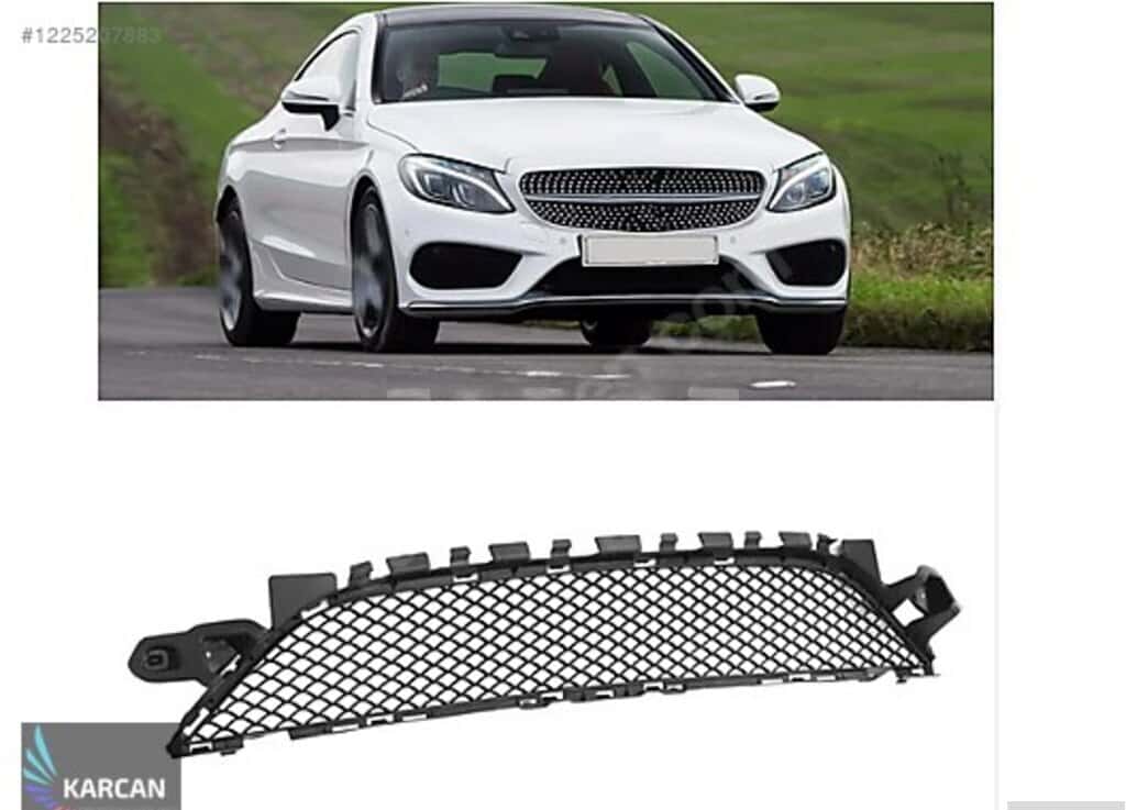 Front bumper center grille for Mercedes W205 AMG 2014-2018 - Tenderyard