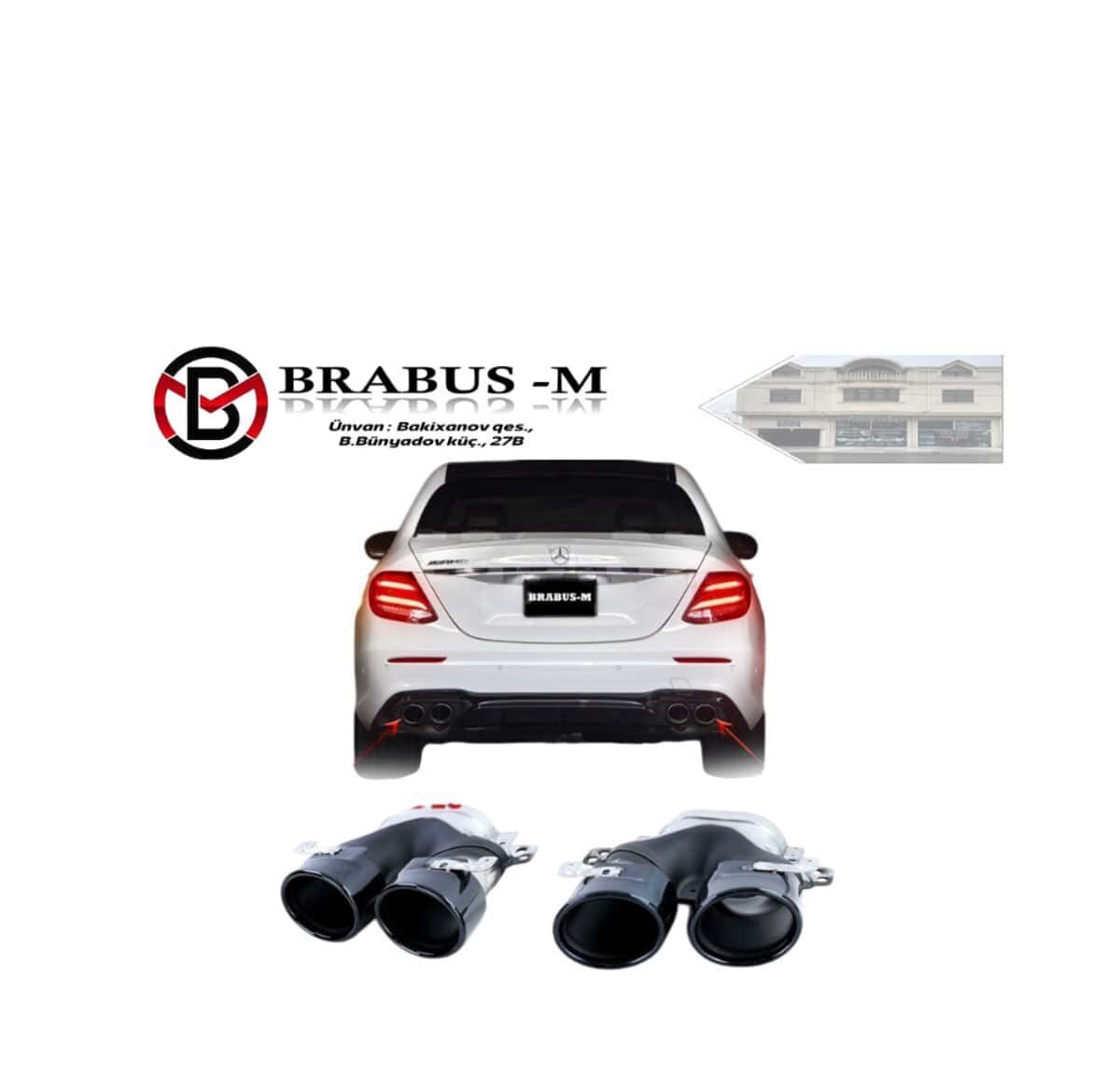 Exhaust tips for Mercedes W213 - Tenderyard