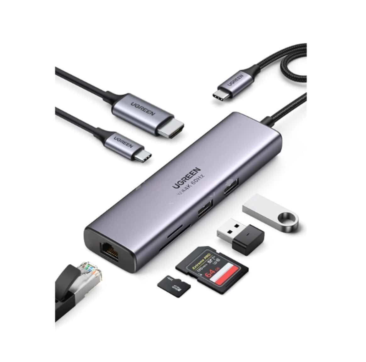 Multiport adapter Ugreen 7-in-1 USB-C CM512 - Tenderyard
