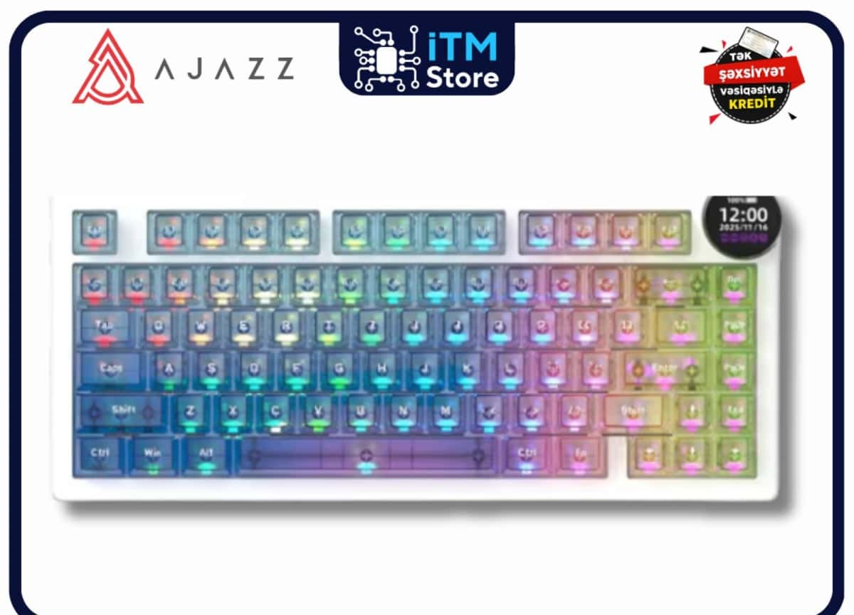 Mechanical keyboard Ajazz AK820 V2 Pro Glass Artisan - Tenderyard