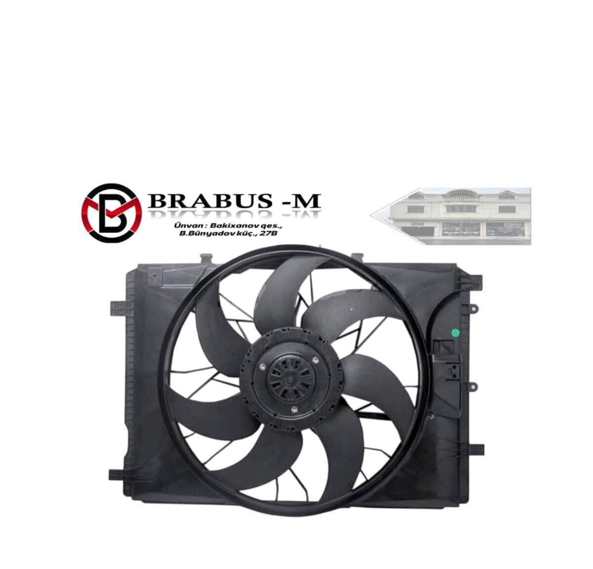 Radiator fan for Mercedes W117 - Tenderyard