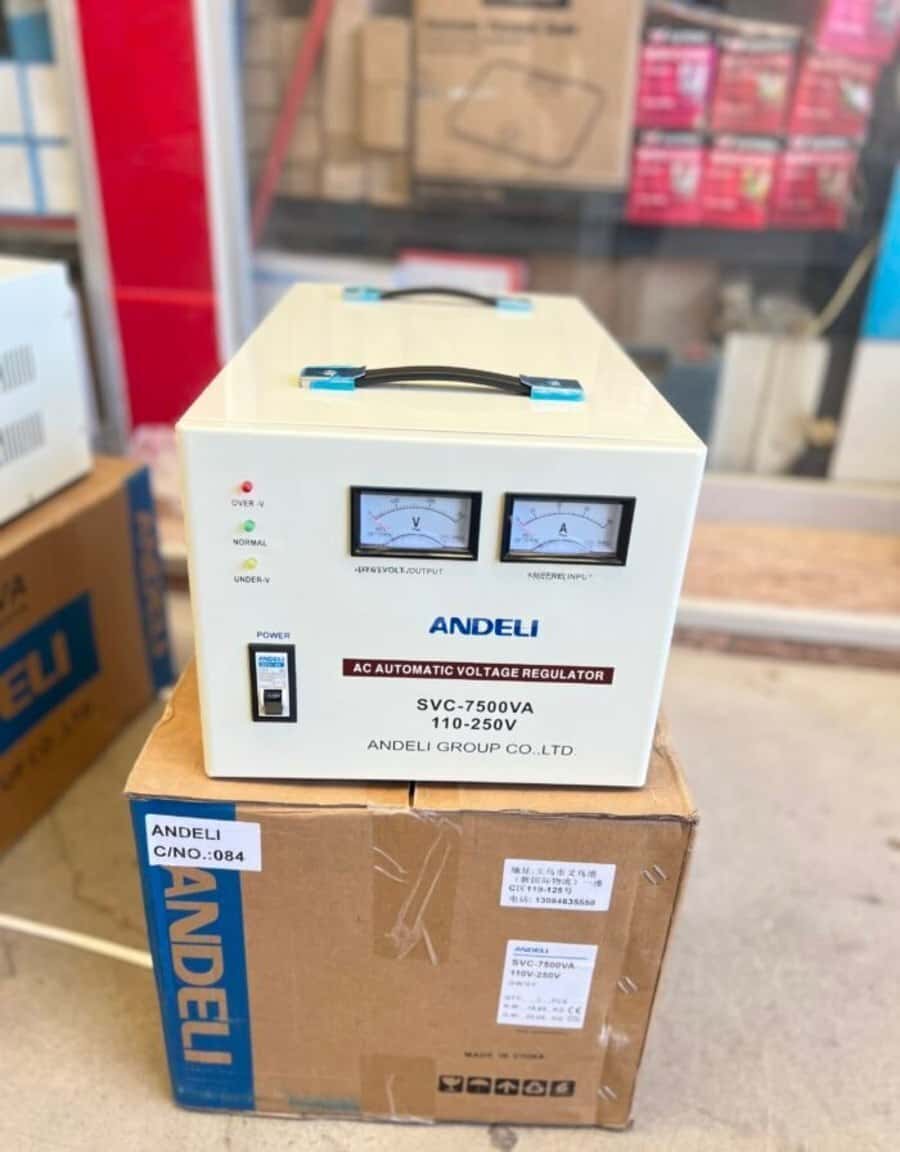 Gərginlik tənzimləyicisi Andeli SVC analog (7500W) - Tenderyard