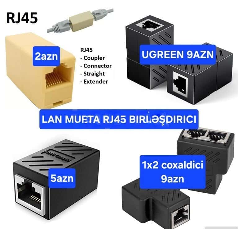 Ugreen RJ45 LAN Cable Extender Coupler - Tenderyard