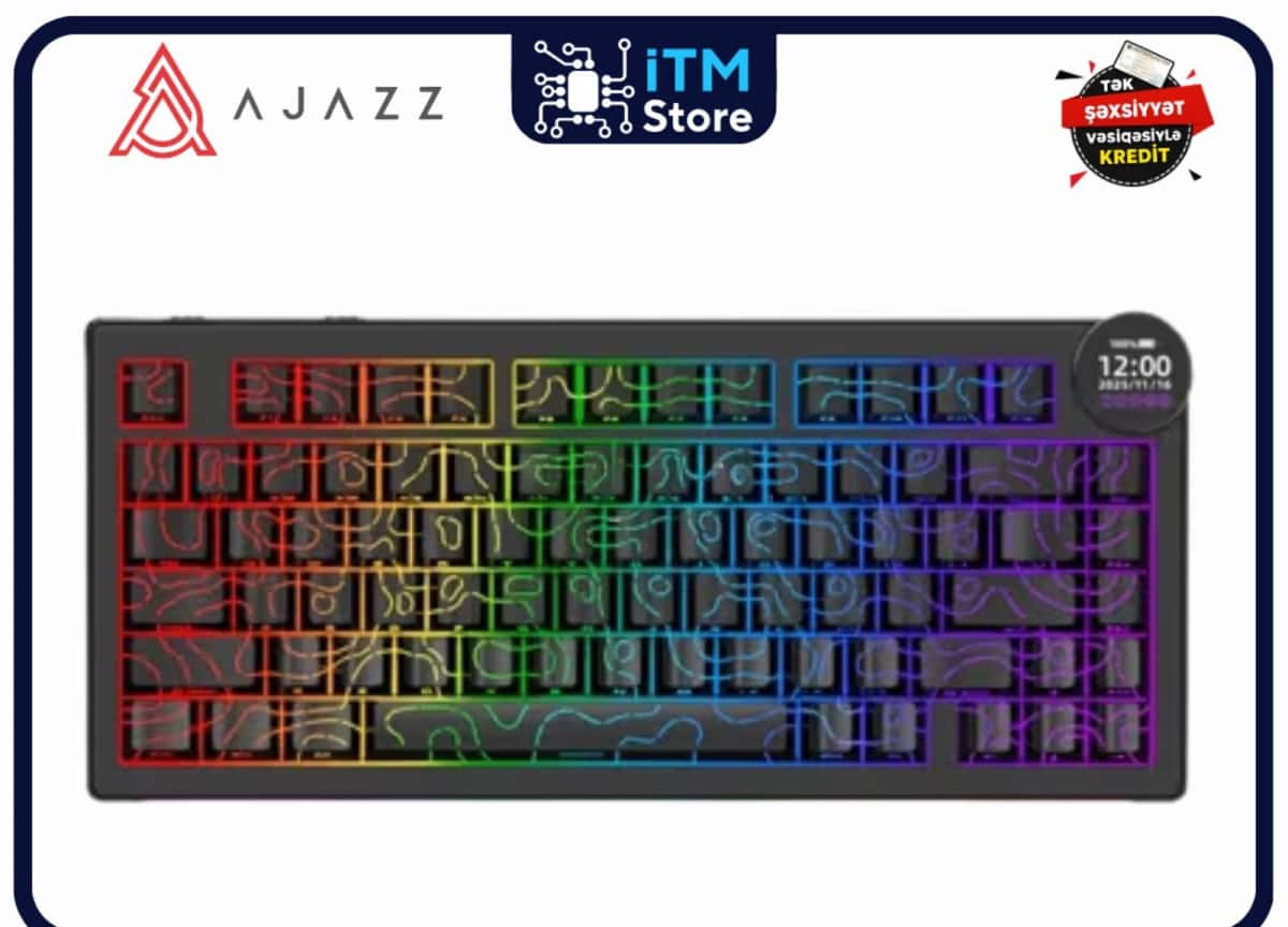 Mechanical Keyboard Ajazz AK820 V2 Pro White Peach Switch - Tenderyard