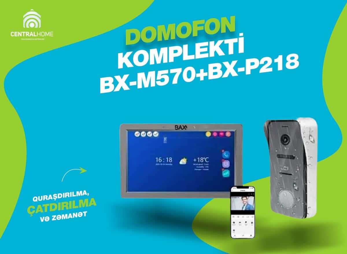 Video Intercom Kit BAX BX-M570 + BX-P218 - Tenderyard