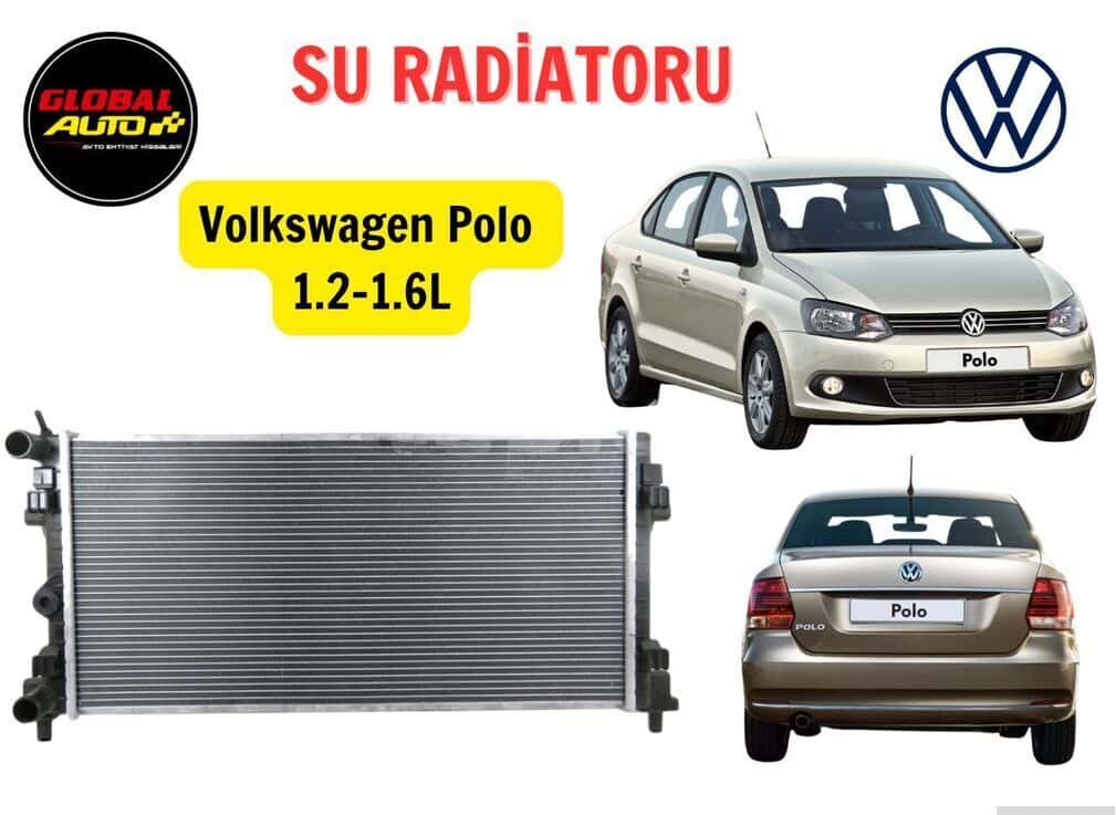 Water radiator for Volkswagen Polo 1.2-1.6L - Tenderyard