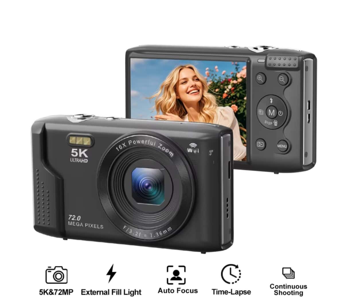 Digital Camera 5K 72MP - Tenderyard