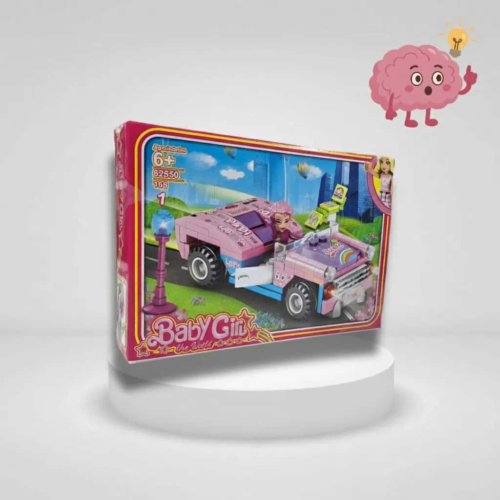 Construction Set No Brand 88676685 baby girl, 168 pieces - Tenderyard