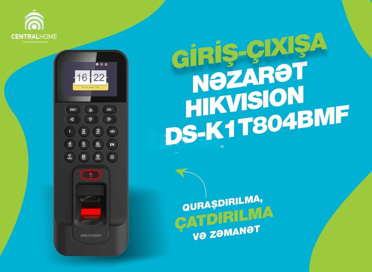 Access control terminal Hikvision DS-K1T804BMF - Tenderyard