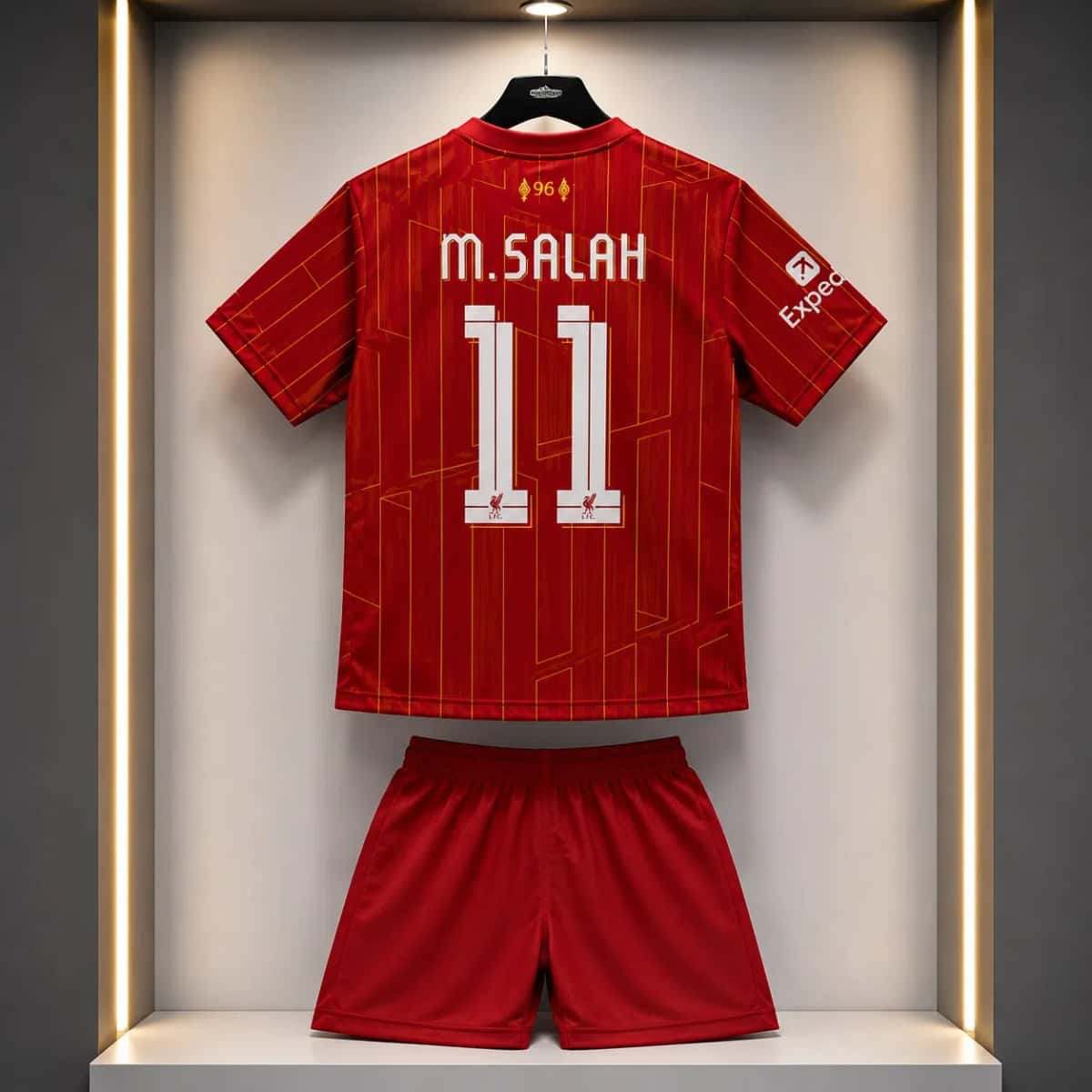 Bouveh M.Salah 11 football jersey, size 17, red - Tenderyard