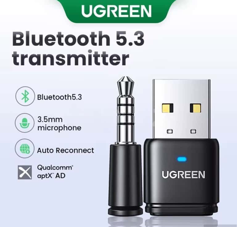 Bluetooth adapter Ugreen USB 5.3 PS5/PS4/Nintendo - Tenderyard