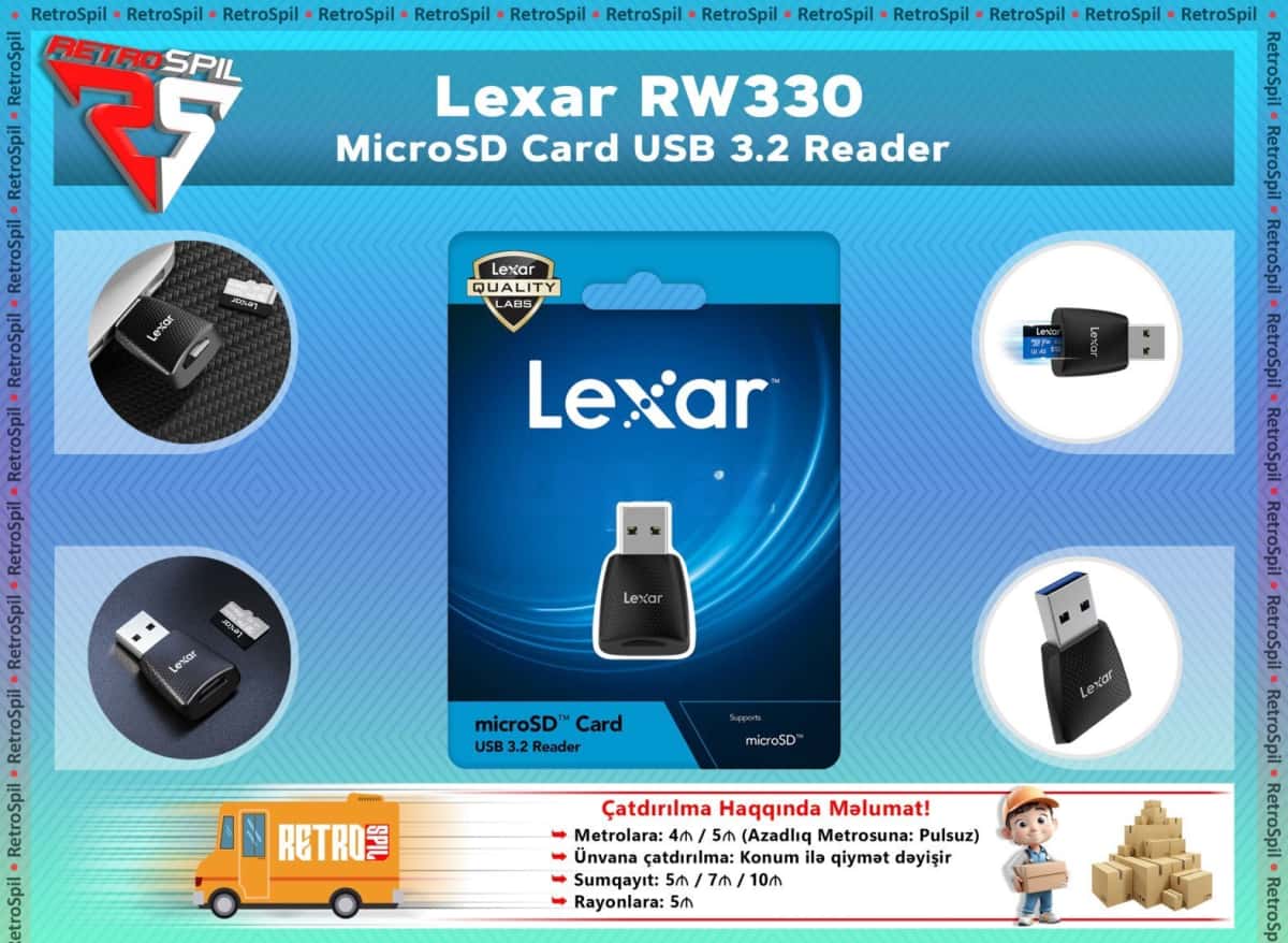 Lexar RW330 MicroSD USB 3.2 Card Reader - Tenderyard