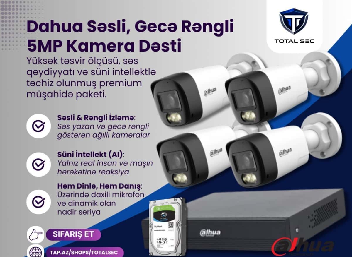 Video Surveillance Kit Dahua 5MP Smart Dual Light - Tenderyard