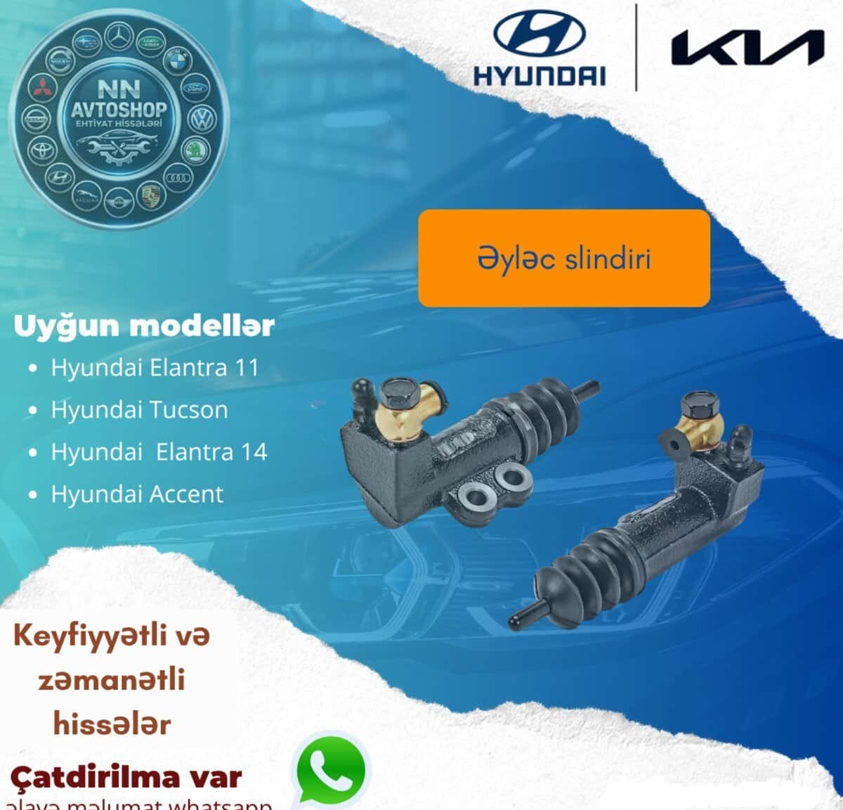 Əsas silindr Hyundai Elantra və Accent - Tenderyard
