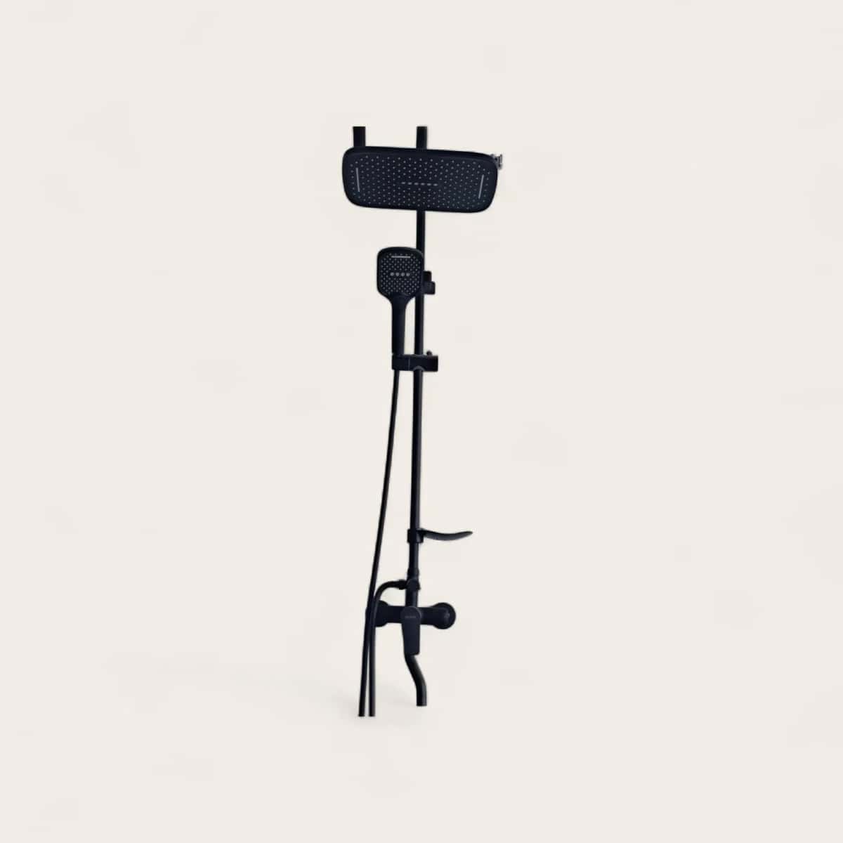 Oval shower head, Black color - Tenderyard