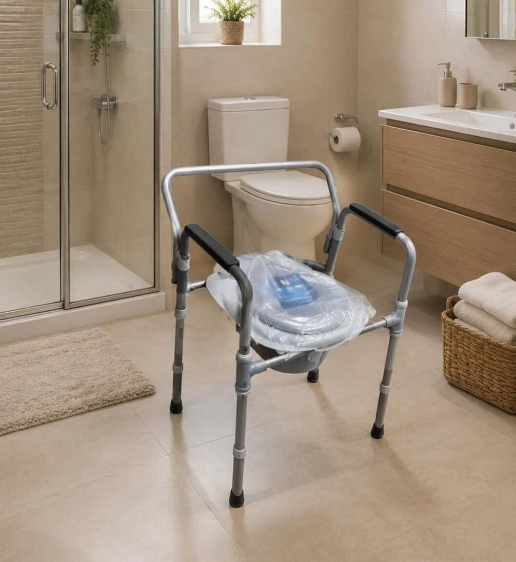 Rectangular toilet, White color - Tenderyard