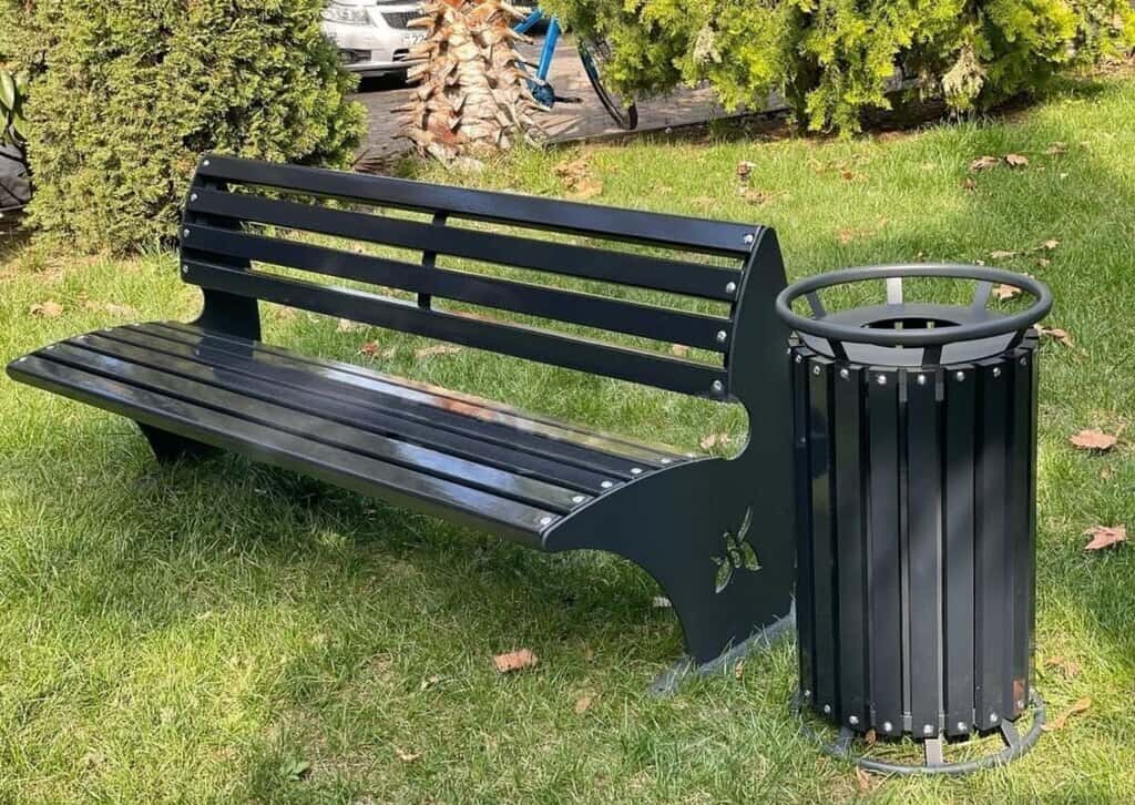 Bench Gray color - Tenderyard