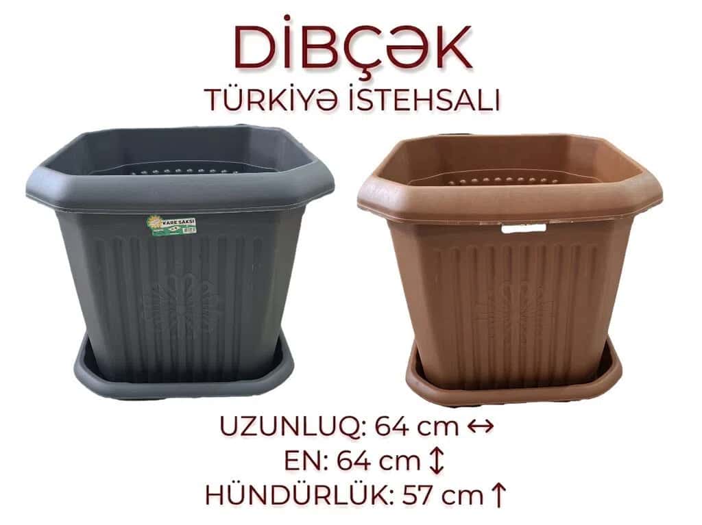 Türkiyə İstehsalı Kvadrat Dibçək - Tenderyard
