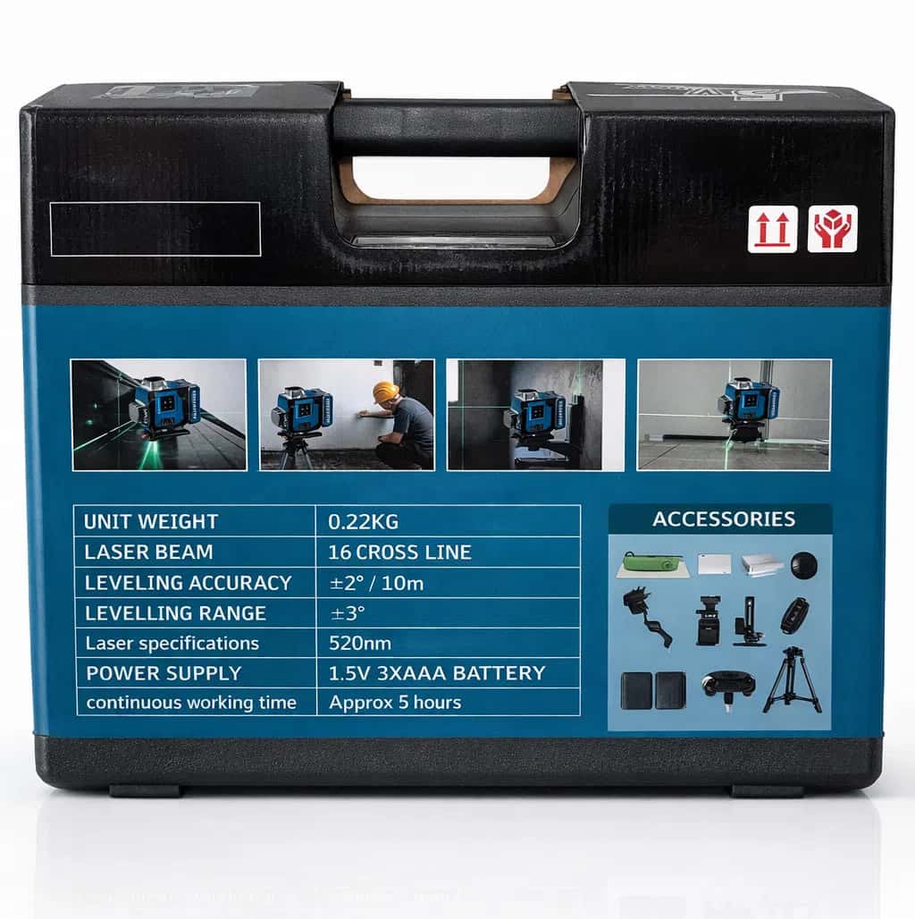 Makita Designed 4D 16-Line Green Laser Level - Tenderyard
