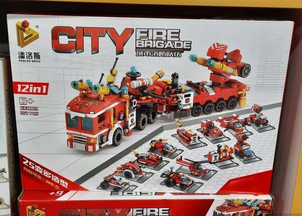 Panlos City Fire Brigade 12-in-1 Construction Set - Tenderyard
