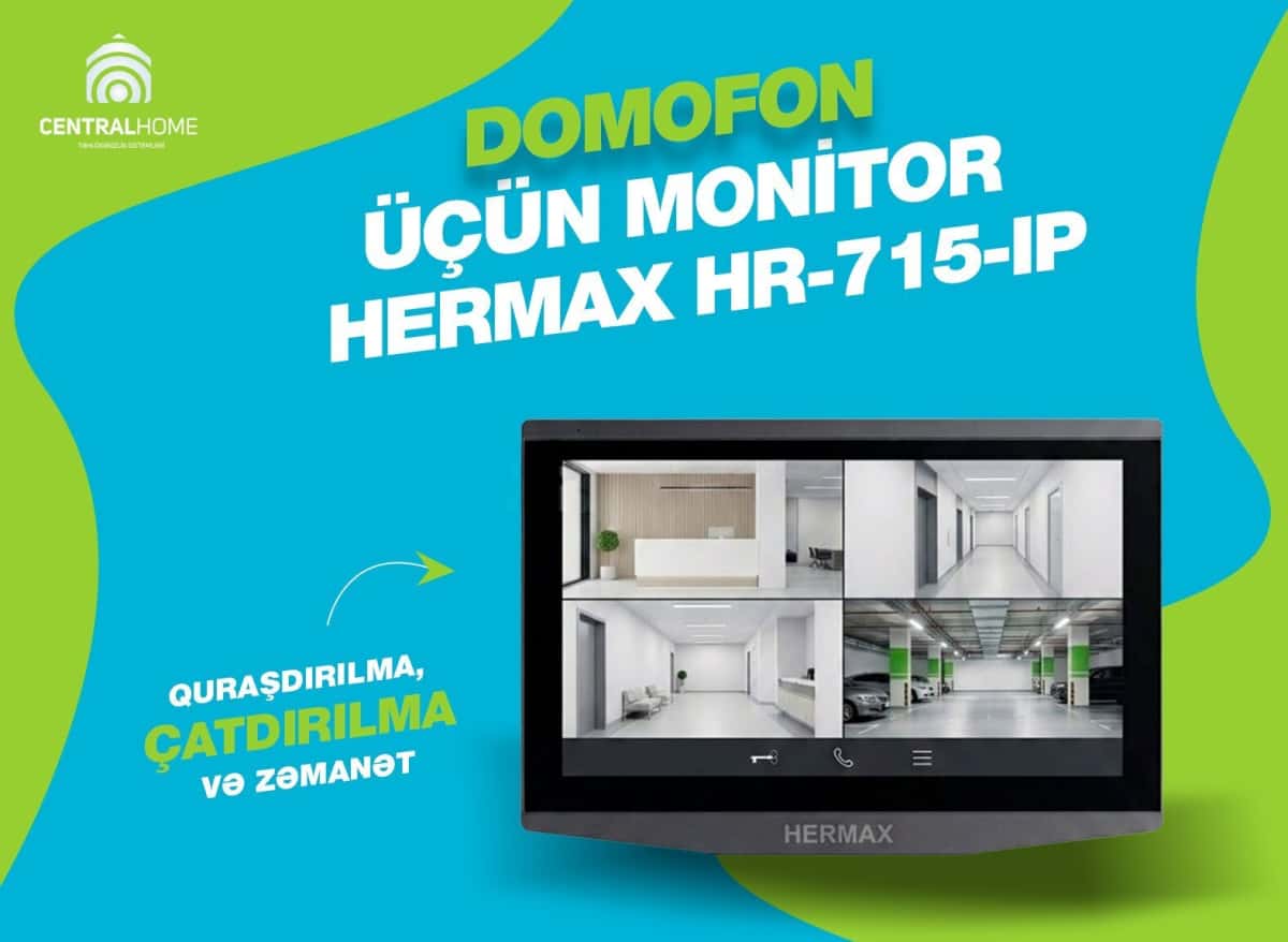 Video intercom monitor Hermax HR-706H - Tenderyard