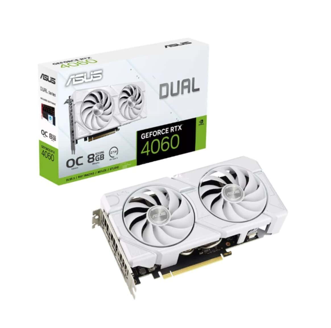Videokart ASUS Dual RTX 4060 8GB White OC Edition - Tenderyard