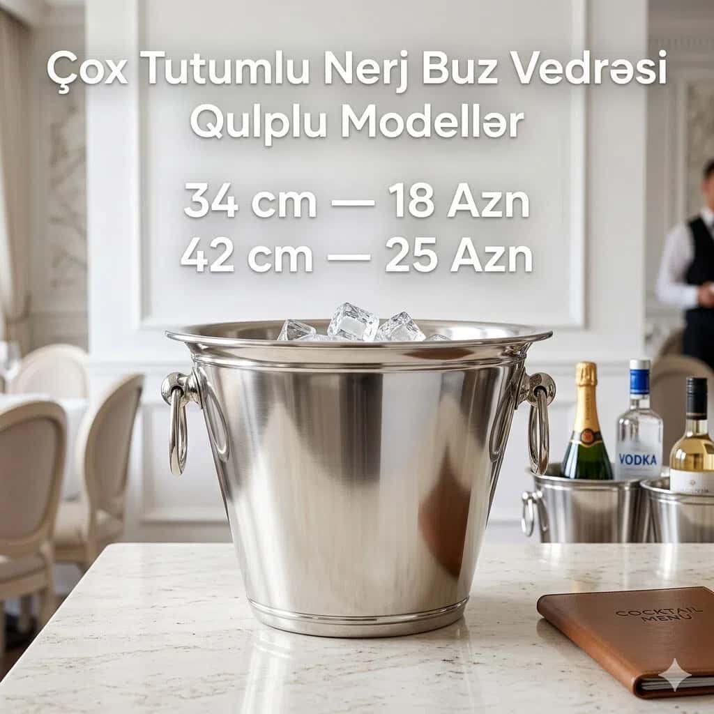 Paslanmayan Polad Qulplu Buz Vedrəsi - Tenderyard