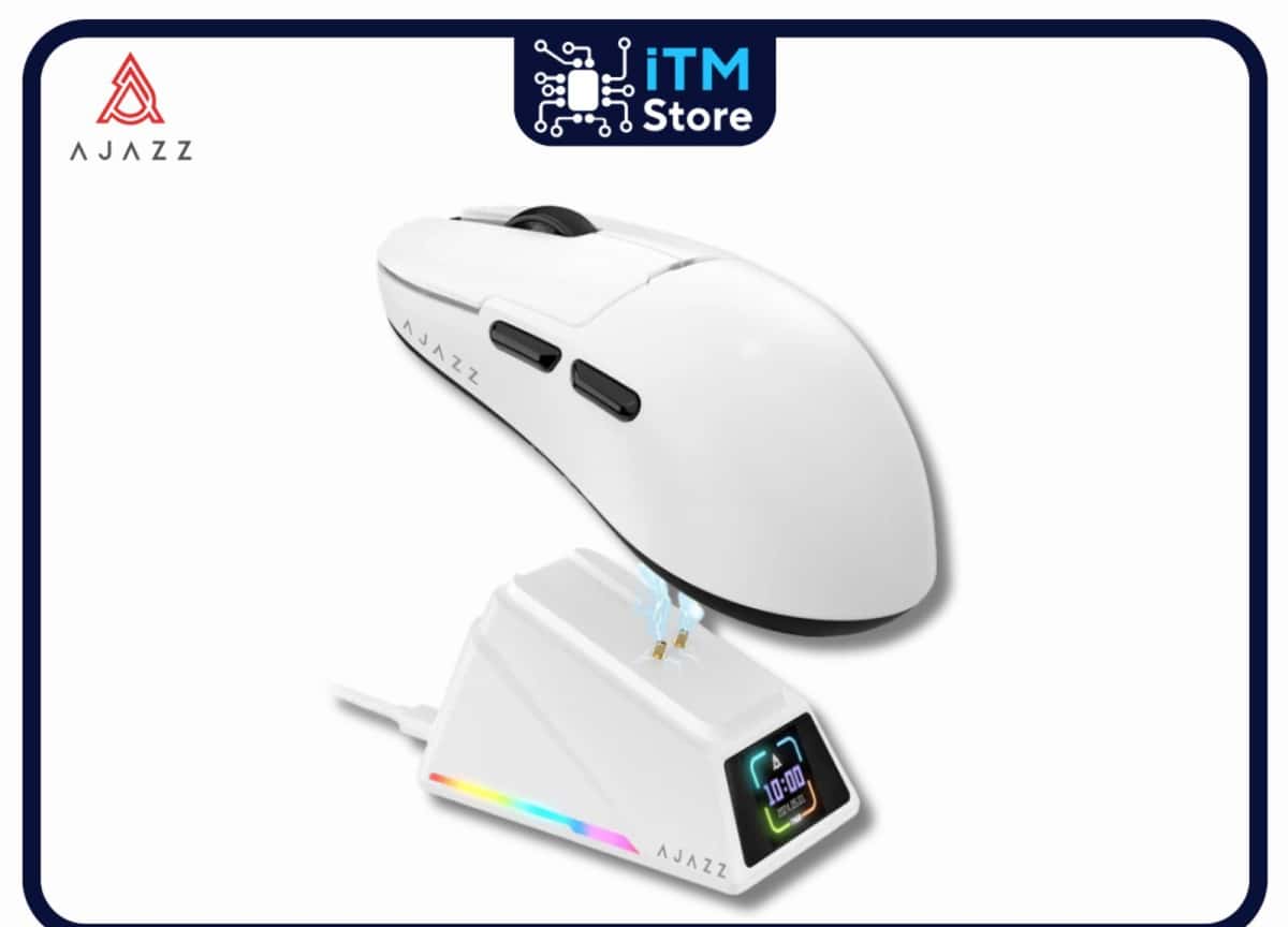 Gaming mouse Ajazz AJ159 Apex White - Tenderyard
