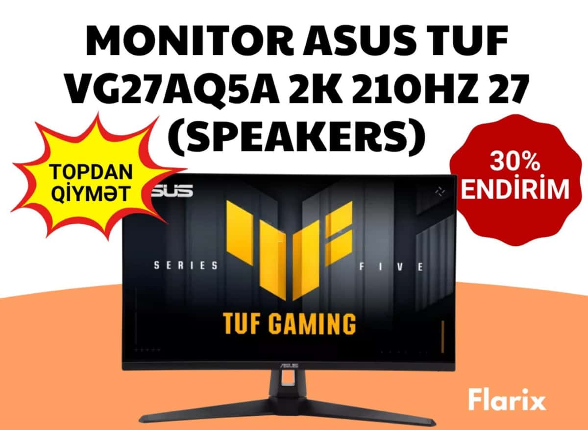 ASUS TUF Gaming VG27AQ5A 27" 2K 210Hz Monitor - Tenderyard