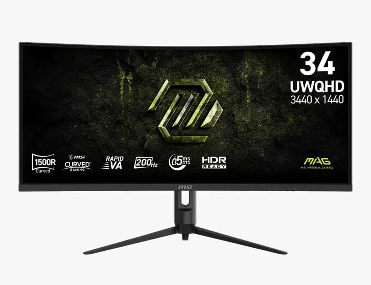 Monitor MSI MAG 342CQRF E20 34" Rapid VA Curved UWQHD - Tenderyard