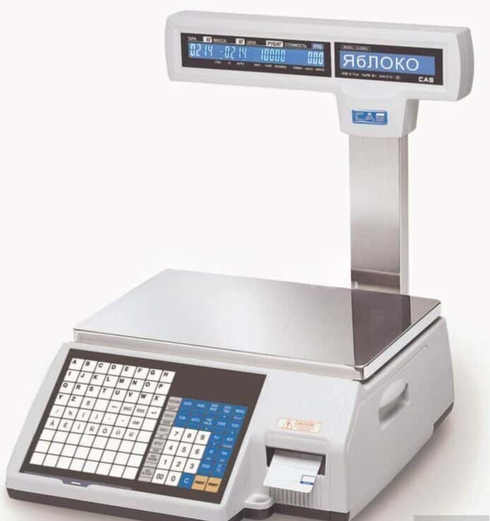 Электронные весы с печатью этикеток CAS CL5000 - Tenderyard