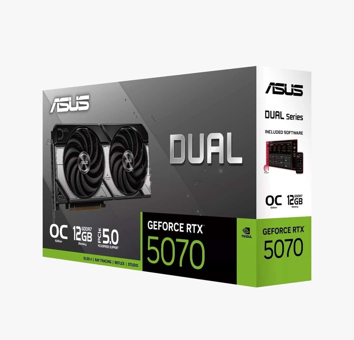 Video kart ASUS Dual GeForce RTX 5070 12GB GDDR7 OC - Tenderyard