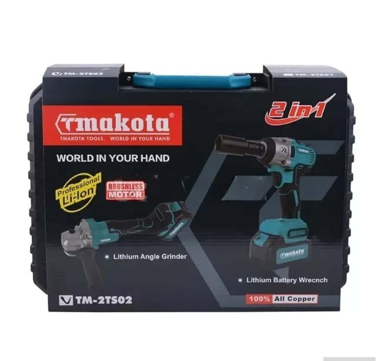 Cordless angle grinder and impact wrench set Tmakota TM-2TS02 - Tenderyard