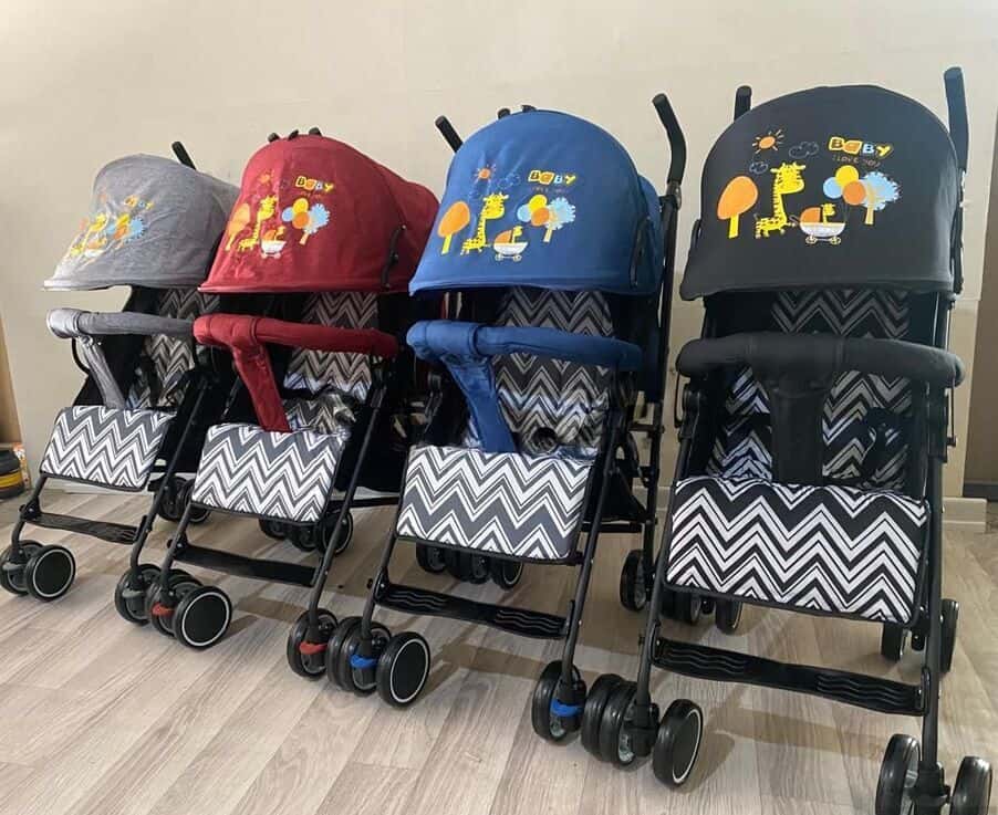 Unisex baby stroller, Black color - Tenderyard