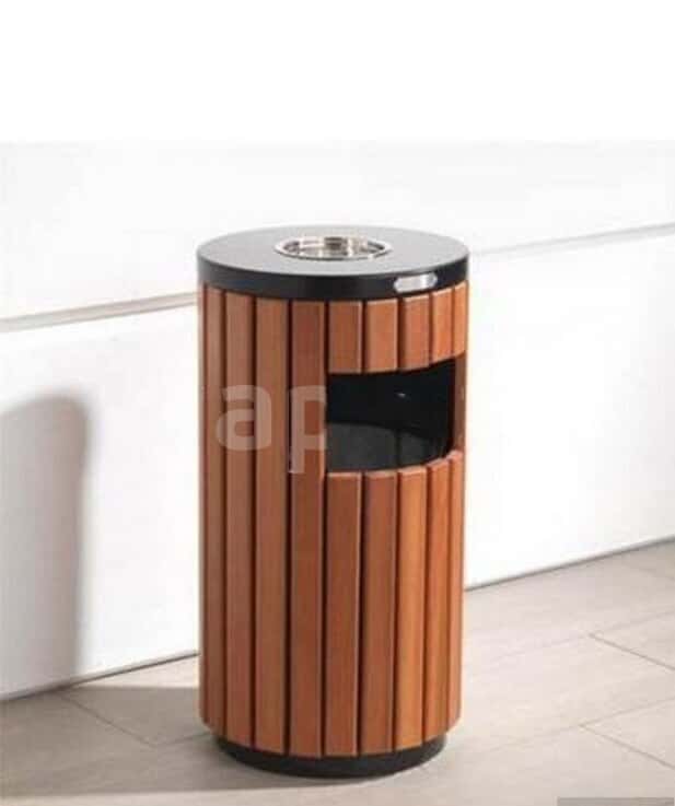 Wooden material trash bin - Tenderyard