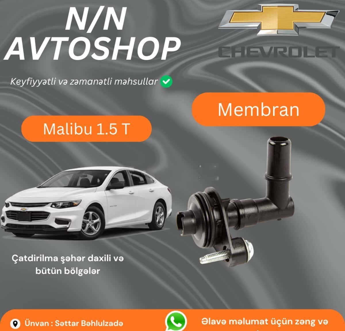 Membran Chevrolet Malibu 1.5T - Tenderyard