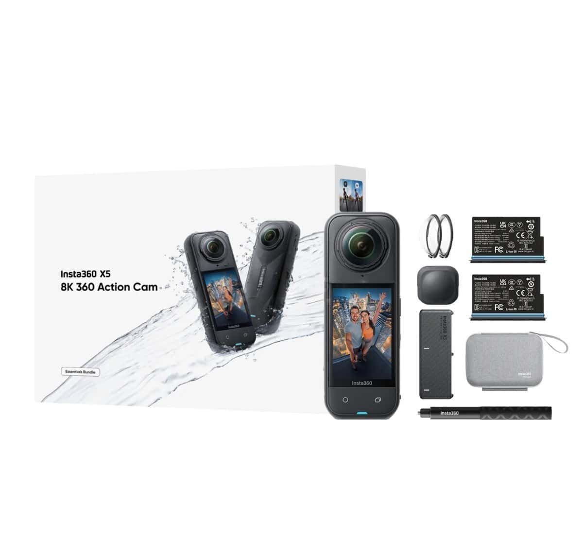Video Camera Insta360 X5 Essentials Bundle - Tenderyard